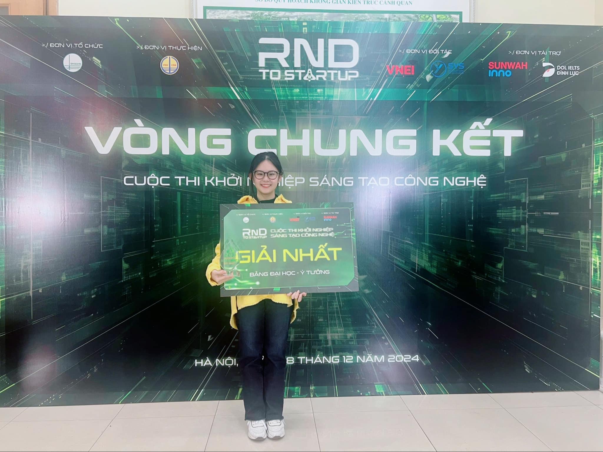 Sinh viên NIIE tiếp tục “đại thắng” R&D to Start-up 2024