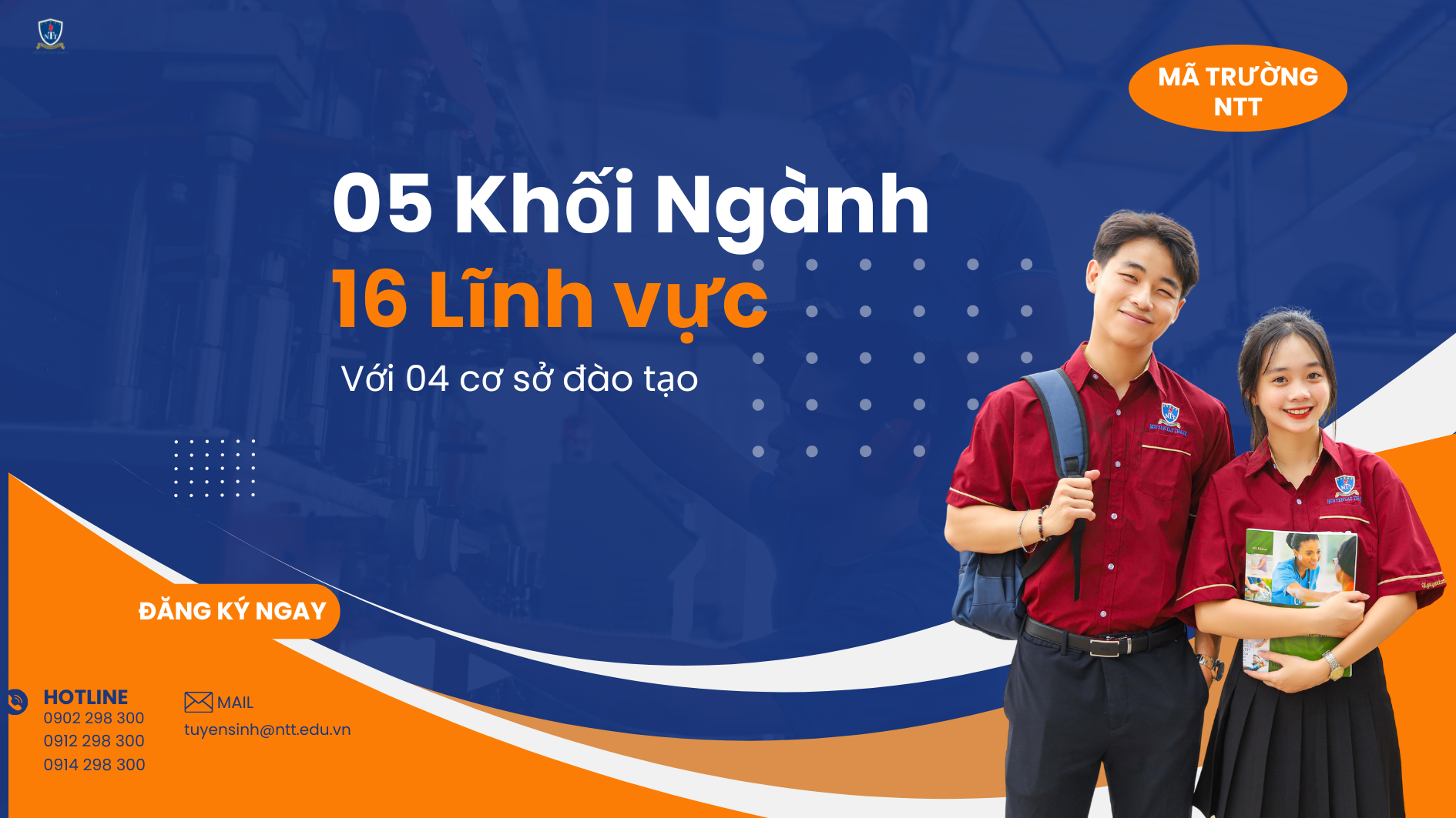 Khám phá 05 khối ngành - 16 lĩnh vực tại Đại học Nguyễn Tất Thành