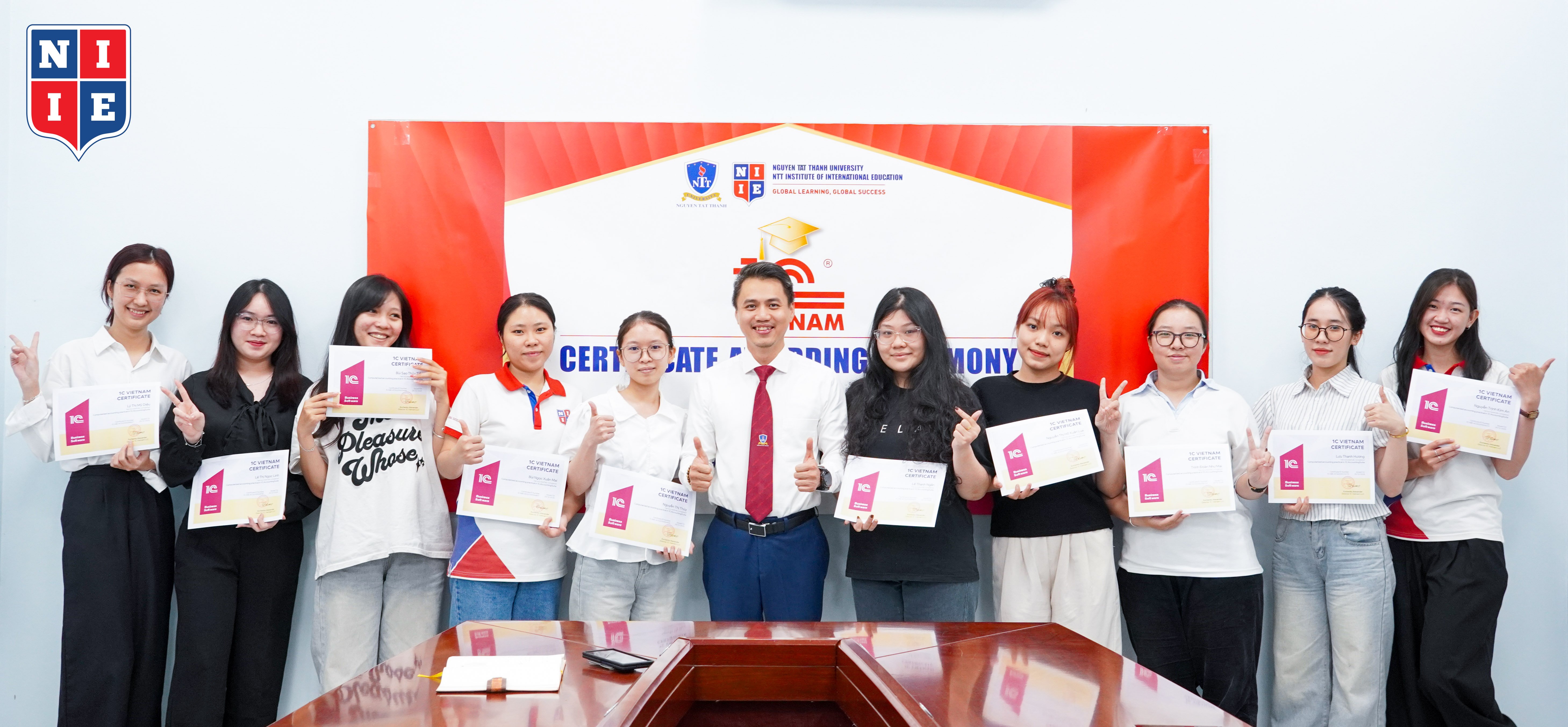 Sinh viên NIIE nhận chứng chỉ 1C, sẵn sàng thích nghi với xu hướng kế toán số