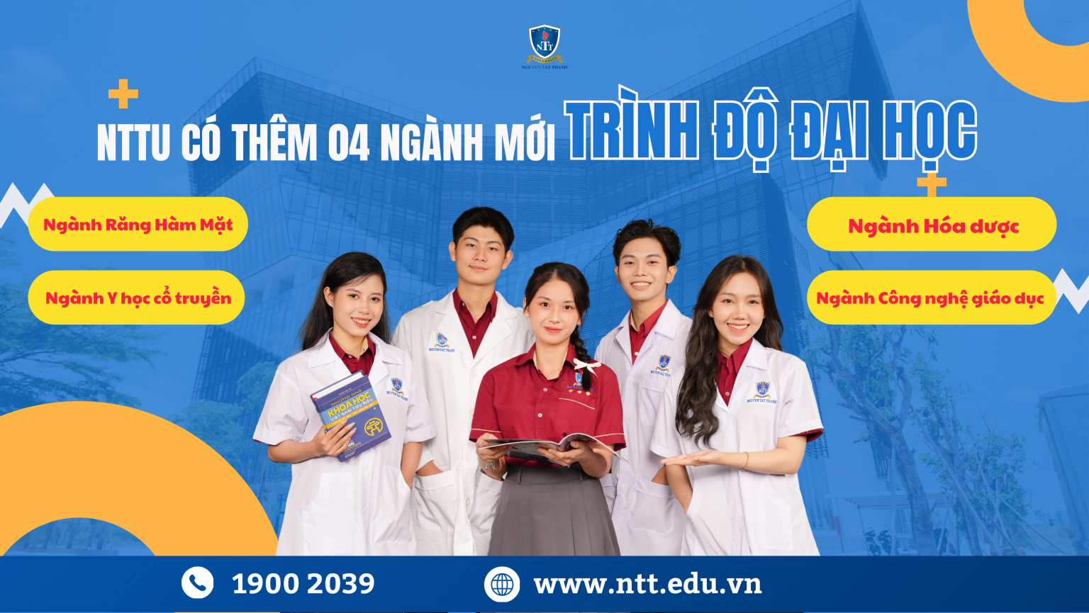 Trường ĐH Nguyễn Tất Thành có thêm 04 ngành mới về lĩnh vực giáo dục, khoa học và sức khỏe