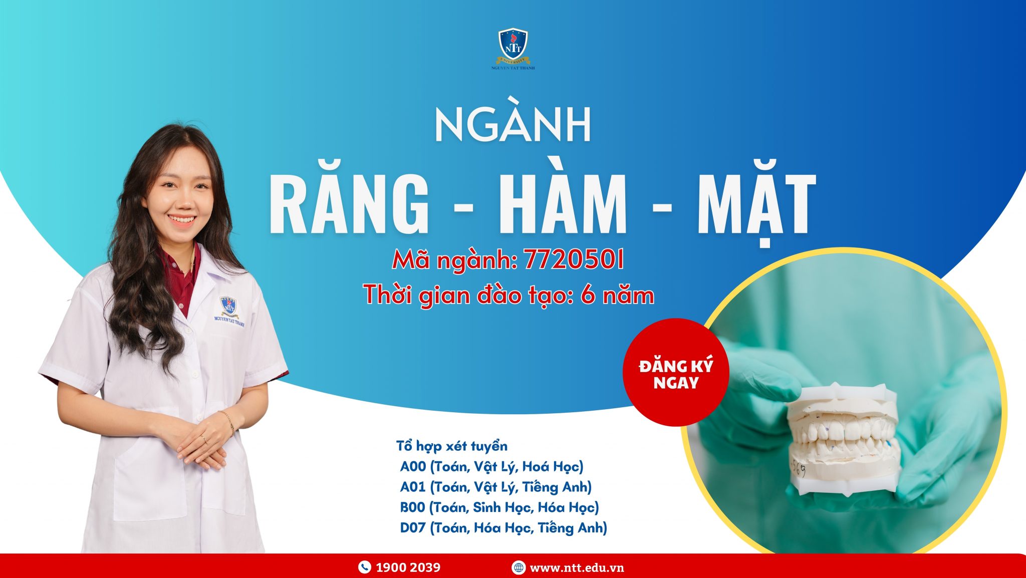 Sức hút của ngành Răng – Hàm – Mặt thuộc khối ngành sức khoẻ tại NTTU