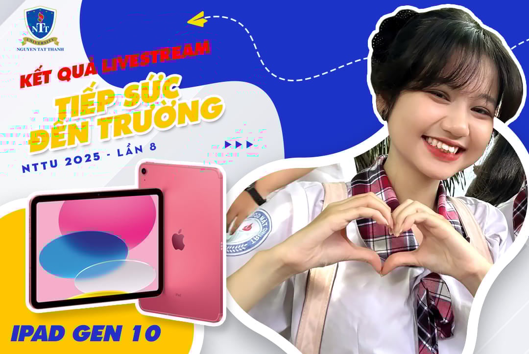 Livestream NTTU - Tiếp sức đến trường Lần 8 khi chiếc iPad Gen 10 đã chính thức có chủ nhân.