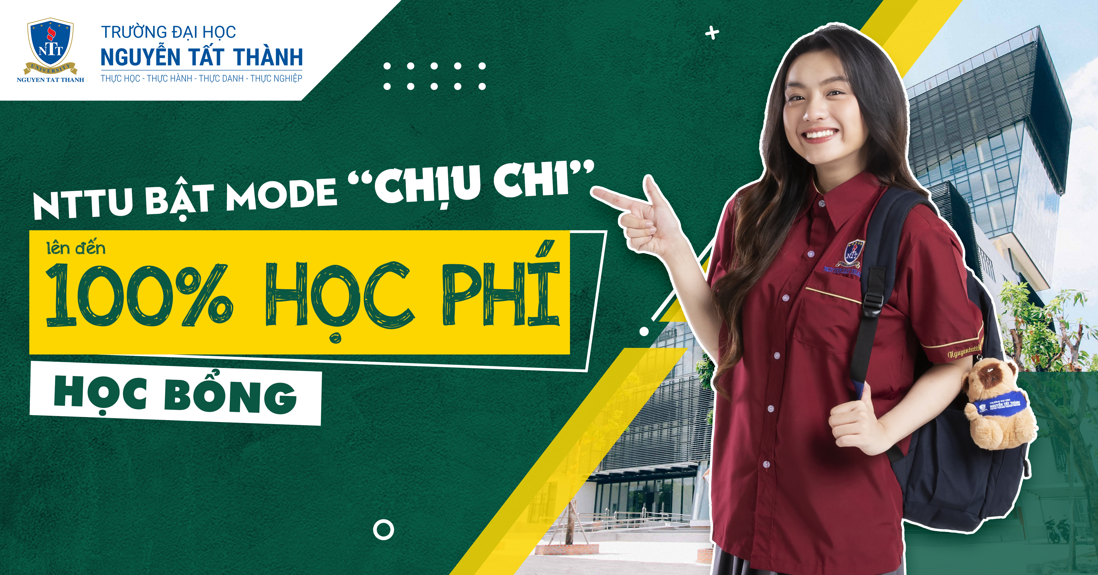 HỌC BỔNG NTTU 2026: HỖ TRỢ ĐẾN 100% HỌC PHÍ, ĐĂNG KÝ SỚM NHẬN ƯU ĐÃI LỚN