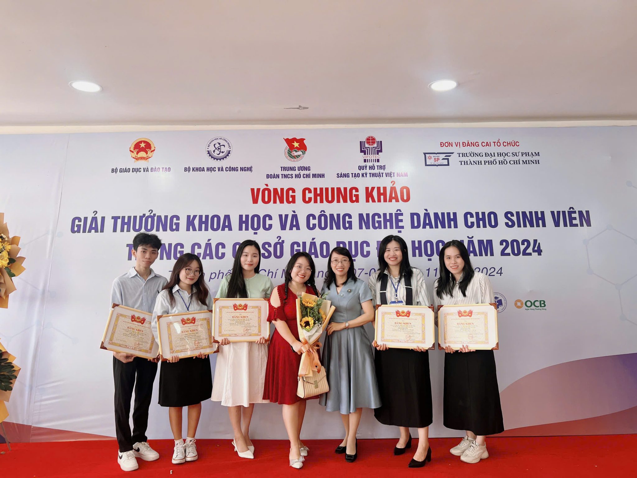 Sinh viên NTTU có 6 đề tài đạt giải tại Giải thưởng Khoa học và công nghệ dành cho sinh viên năm 2024