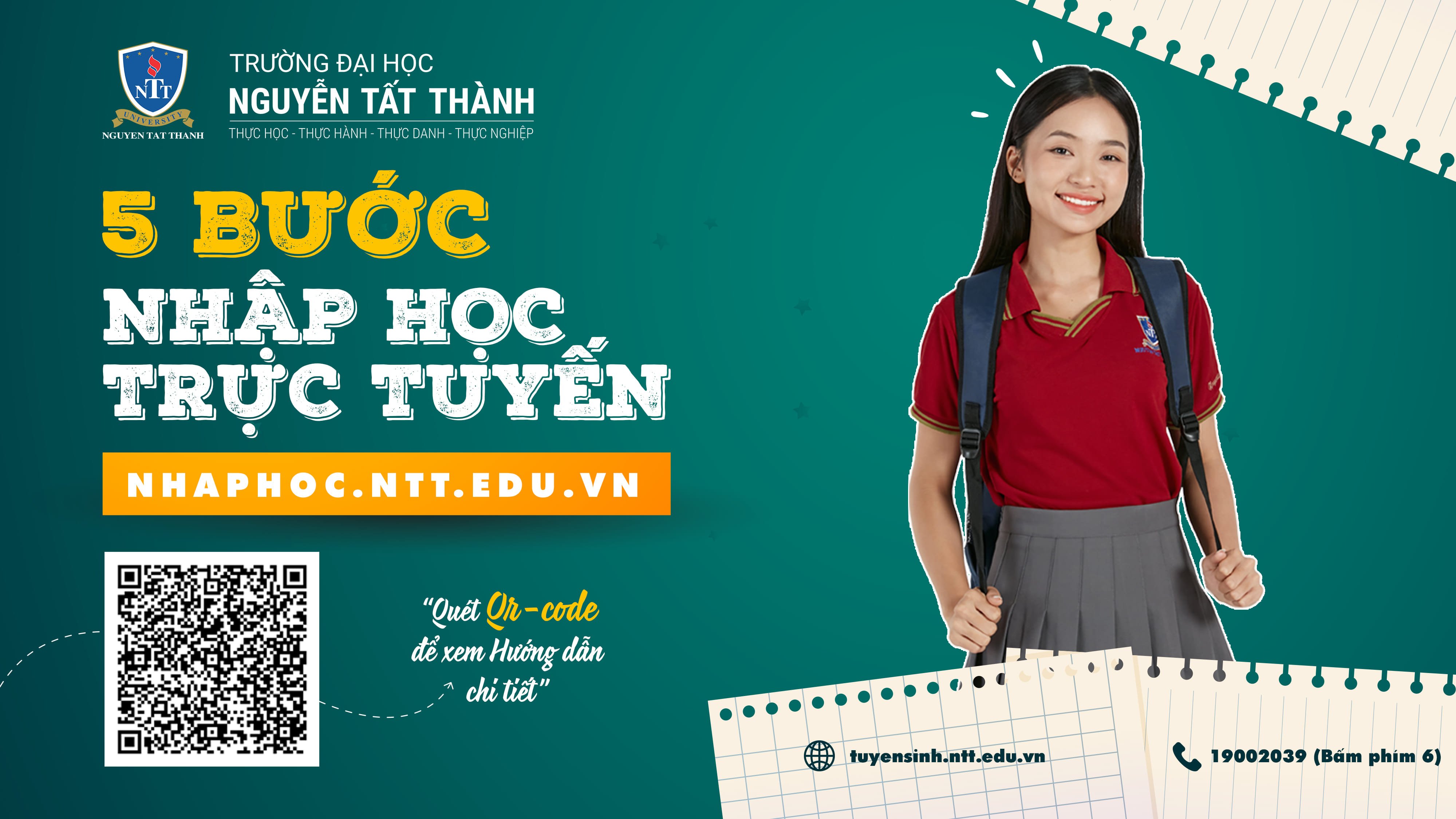HƯỚNG DẪN THÍ SINH TRÚNG TUYỂN LÀM THỦ TỤC NHẬP HỌC TRỰC TUYẾN – NĂM 2025