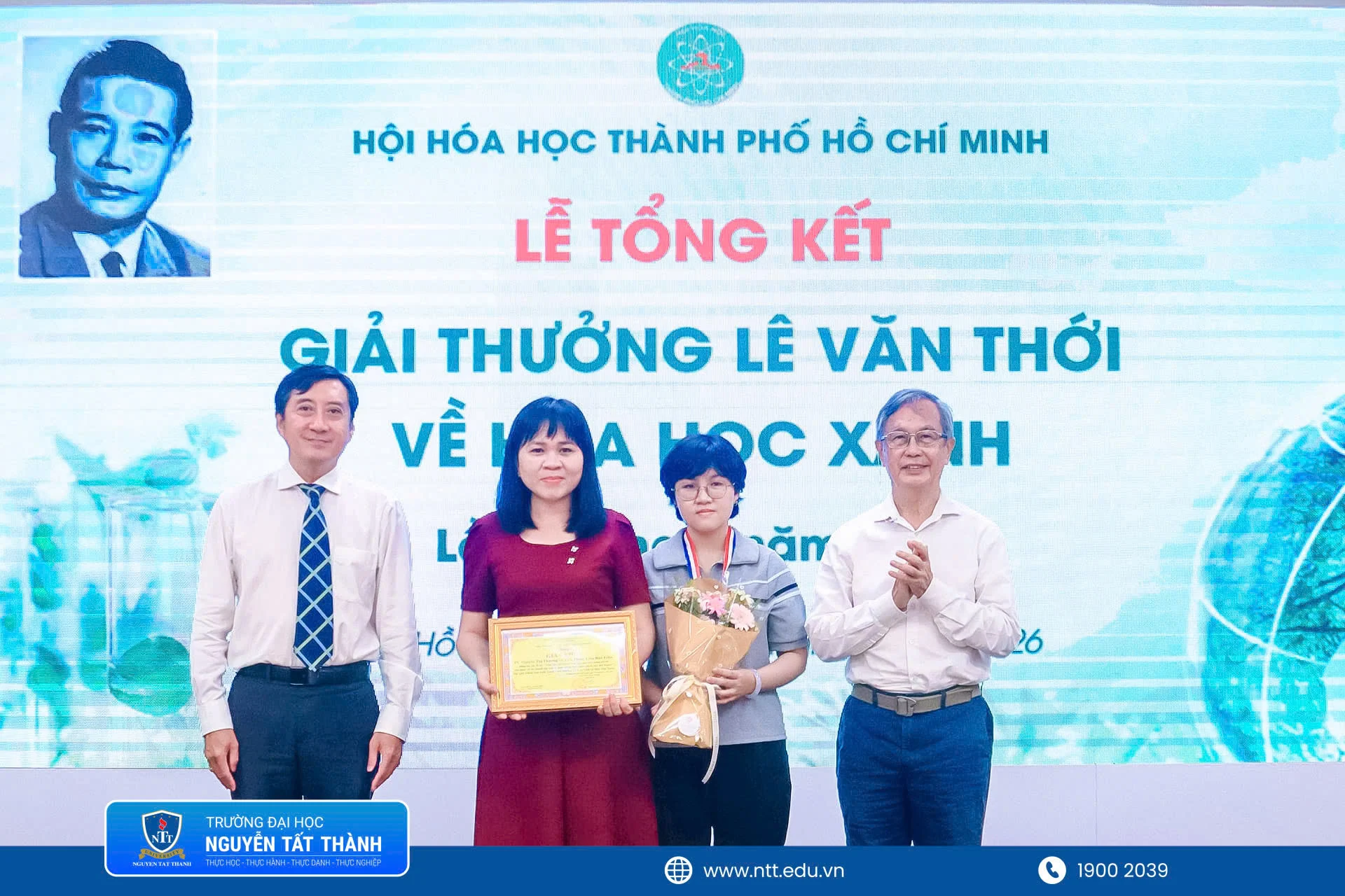Giảng viên NTTU đạt Giải thưởng Lê Văn Thới về Hóa học Xanh: Khi phụ phẩm nông nghiệp trở thành giải pháp bảo quản nông sản bền vững