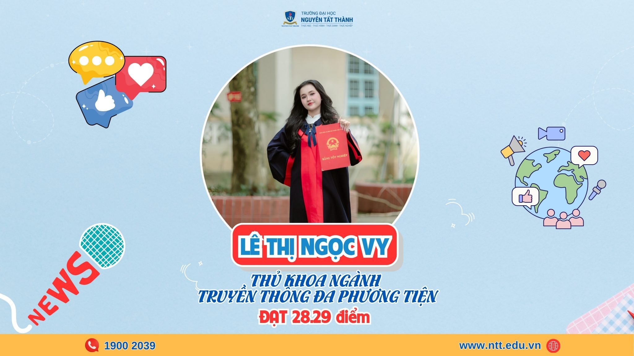Thủ khoa ngành truyền thông đa phương tiện: Lê Thị Ngọc Vy và bí quyết đạt 28.29 điểm đến từ tinh thần “không áp lực” Thủ khoa ngành truyền thông đa phương tiện: Lê Thị Ngọc Vy và bí quyết đạt 28.29 điểm đến từ tinh thần “không áp lực”