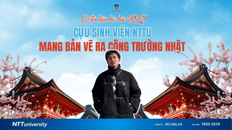 Có tên trên bài báo ISI Q1, cựu sinh viên NTTU mang bản vẽ ra công trường Nhật Bản